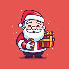 Cute Santa Vector Illustration