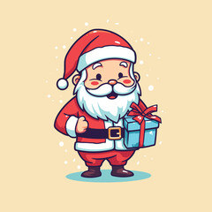 Cute Santa Vector Illustration