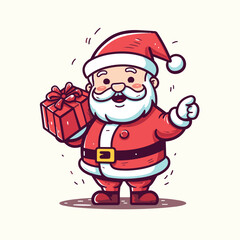 Cute Santa Vector Illustration