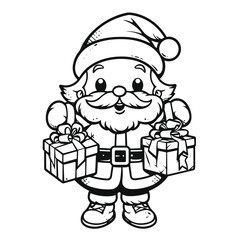 Cute Santa Vector Illustration