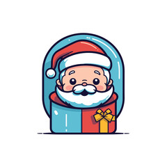 Cute Santa Vector Illustration