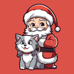 Cute Santa Vector Illustration