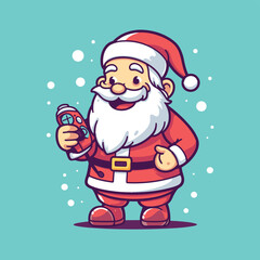 Cute Santa Vector Illustration