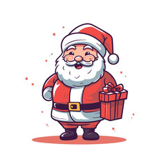 Cute Santa Vector Illustration