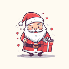 Cute Santa Vector Illustration