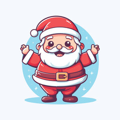 Cute Santa Vector Illustration