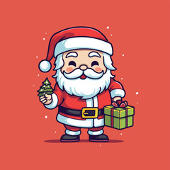 Cute Santa Vector Illustration