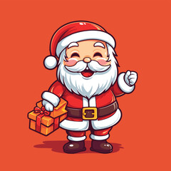 Cute Santa Vector Illustration