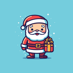 Cute Santa Vector Illustration