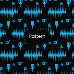 music seamless pattern design