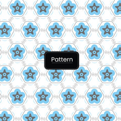 geometric seamless Pattern with blue and gray black color