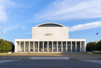 Palazzo dei Congressi (Palazzo dei Ricevimenti e dei Congressi) is a building located in the EUR...