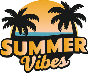 Summer vibes T-shirt Typography Design