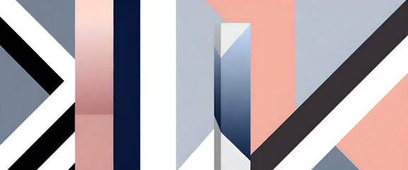 Fototapeta premium illustrazione con elementi geometrici a tema astratto contemporaneo