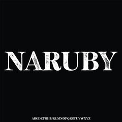 Modern elegant font alphabet vector set