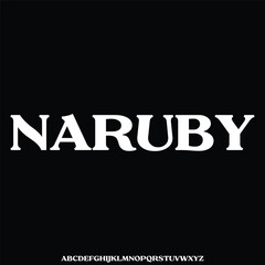 Modern elegant font alphabet vector set