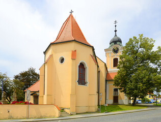 Church of St. Jacob, Tyn nad Vltavou, historical city center, Czech Republic, Europe