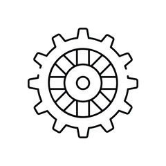 Gear vector icon