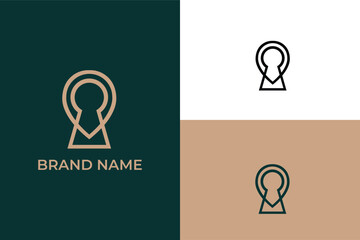  key hole and location pointer abstract vector, Navigation marker and key, Abstract map location pin logo, pinpoint with keyhole like quest room, pin location with key home for travel real estate logo
