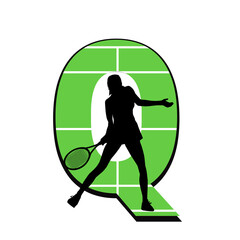 tennis player silhouette © betania