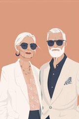 Two Elderly Gentlemen in Suits, Showing Style and Confidence