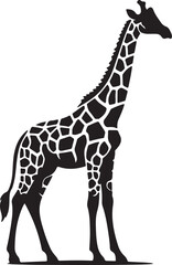 Naklejka premium Giraffe silhouette vector
