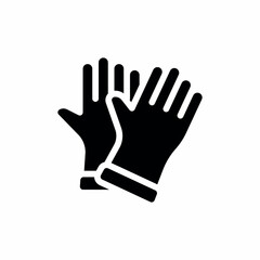 garden gloves gardening safety icon