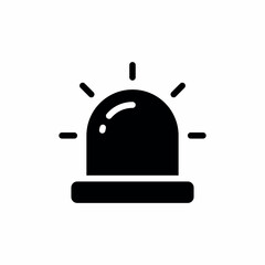 police ambulance alert light icon