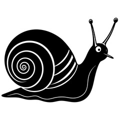 snail vector silhouette 