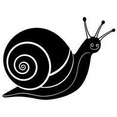 snail vector silhouette 