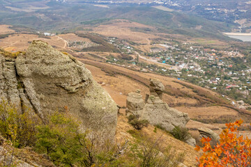 Obraz premium Demerdzhi (Demirdzhi, Demirji) Mountain in the Crimea