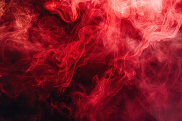 Obraz premium Abstract red smoke swirls