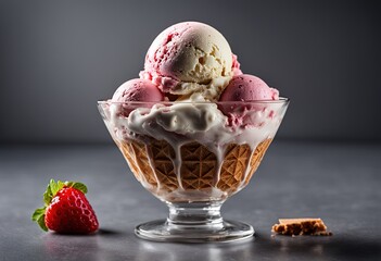 Colorful Fruit Ice Cream