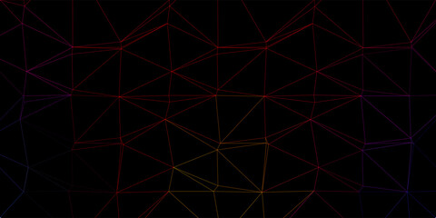 Light red, yellow vector gradient polygon texture.