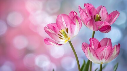 Fototapeta premium On background, a flower in bloom, spectacularly beautiful. A colorful greeting, it's an awesome natural decoration.
