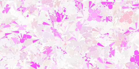Light Pink vector pattern with polygonal shapes.