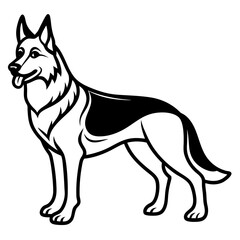 Adorable Shepherd Dog Vector Illustration for Pet Lovers