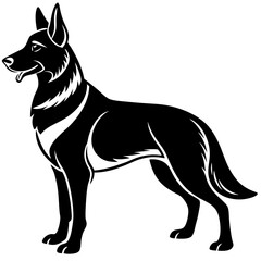 Adorable Shepherd Dog Vector Illustration for Pet Lovers