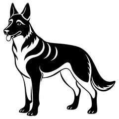 Adorable Shepherd Dog Vector Illustration for Pet Lovers