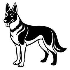 Adorable Shepherd Dog Vector Illustration for Pet Lovers