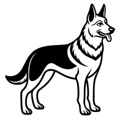 Adorable Shepherd Dog Vector Illustration for Pet Lovers