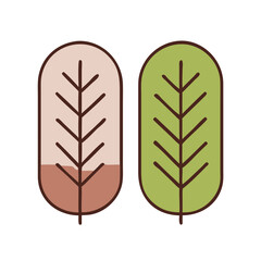 Leaves icon set
