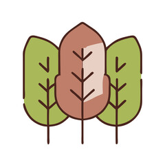 Leaves icon set