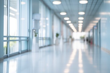 blur image background of corridor in hospital or clinic image
