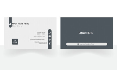 Business card template corporate brand identity design.