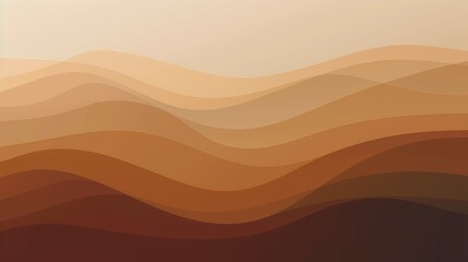 A minimalist modern background with gradient waves in warm earth tones, creating a soothing copy space.