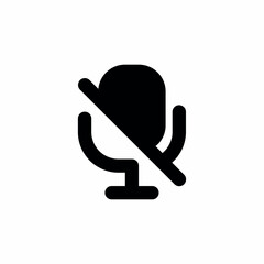 microphone audio turned off icon