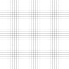 Square grid background with empty space. Square graph paper design, school math sheet, grid paper sheet, notebook pattern, architectural graph paper. Vector illustration on white background in eps 10.
