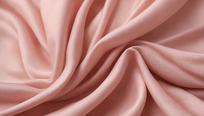 Obraz premium Delicate blush fabric draped softly in an artistic display