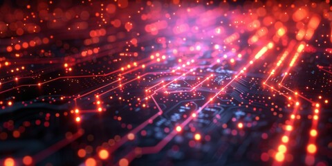 Circuitry Glow - Abstract Technology Background